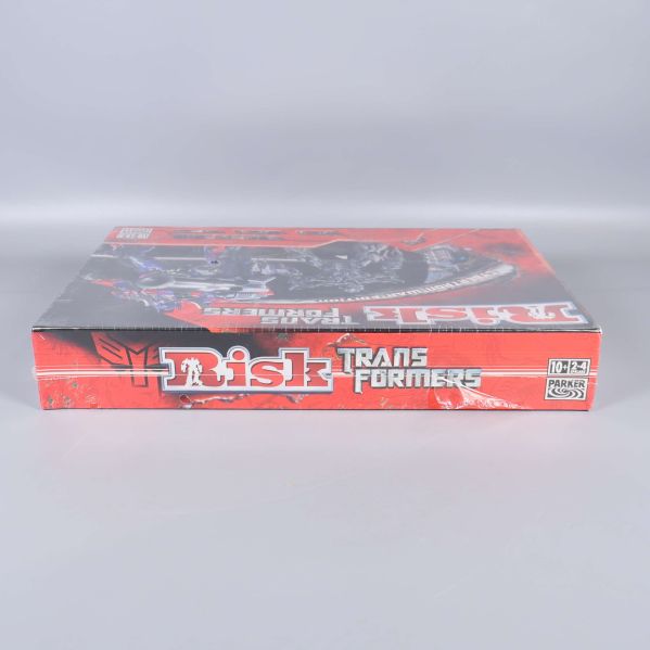 Risk Transformers spelkartongens undersida med spelinformation