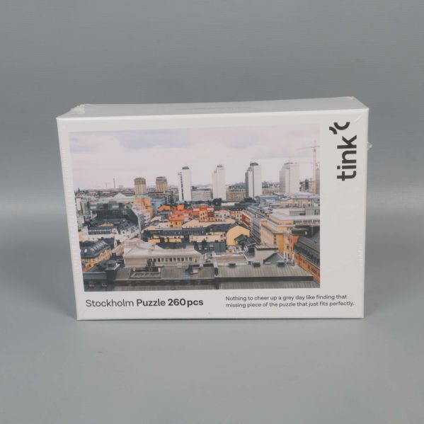 Pusselask med Stockholm-motiv och 260 bitar