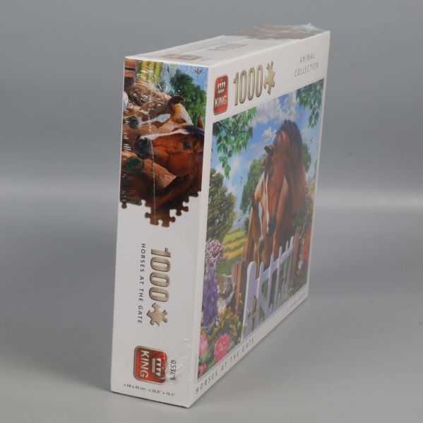 Sidovy av pusselbox Animal Collection King 1000 bitar