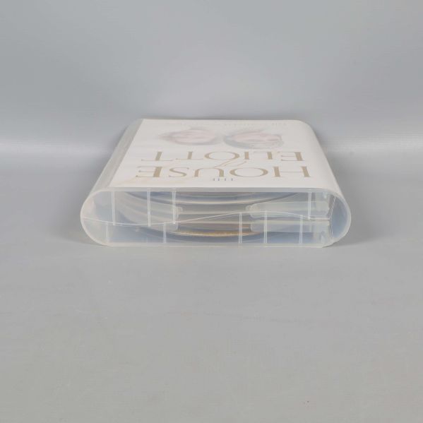 House of Eliott box från kortsidan med skivor synliga