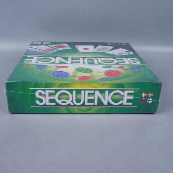 Sidovy av Sequence-spel med logotyp