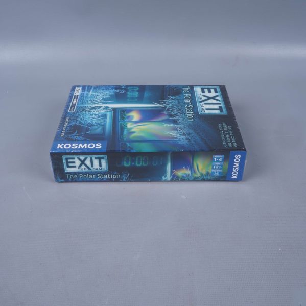 Sidovy av Exit The Game The Polar Station med logga