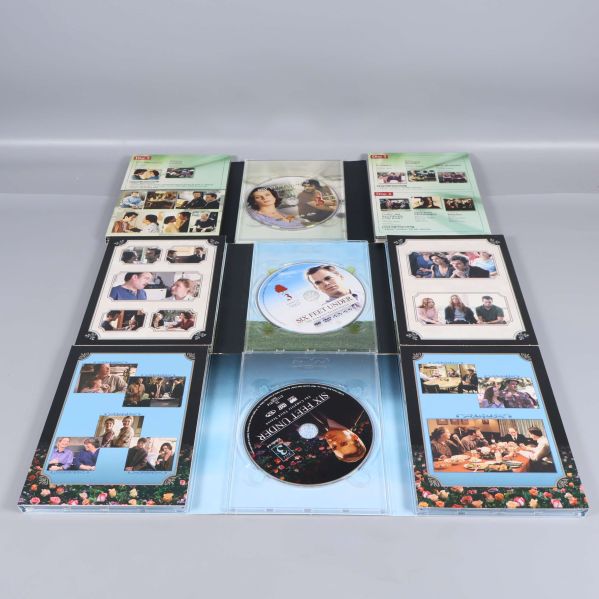 Alla inlagor, skivor och fotografier i DVD-serien upplagda