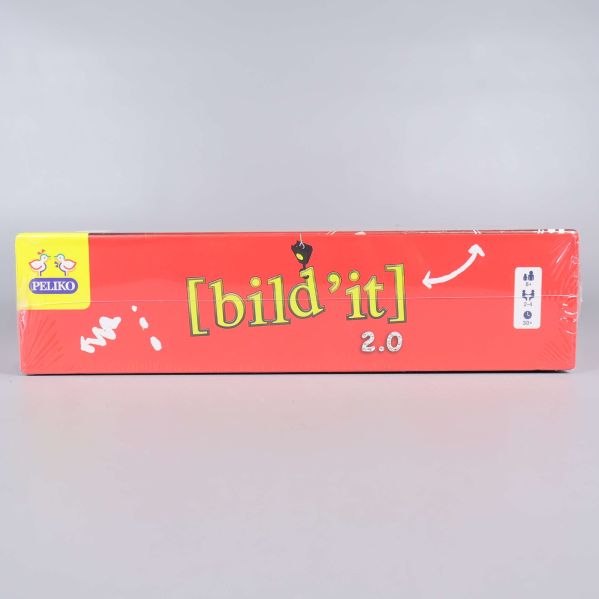 Sidan av Bild'it 2.0 lådan med logotyp och spelnamn