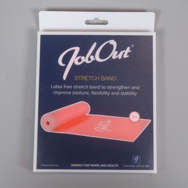 Stretchband från JobOut i förpackning med rosa band