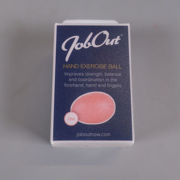 Förpackning för JobOut handträningsboll med produktbild