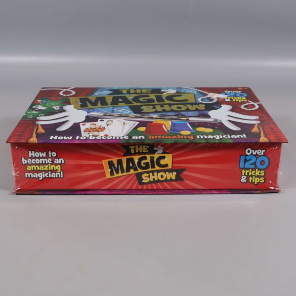 Sidan på The Magic Show visar text och tricks