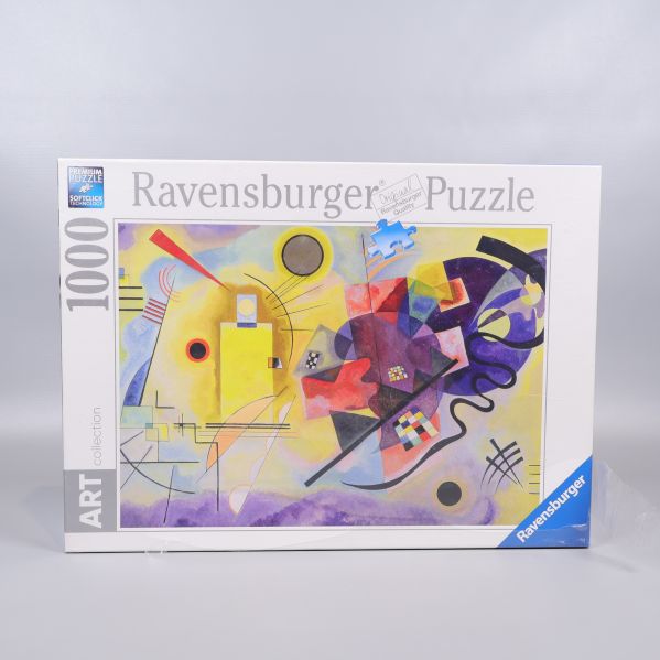 Framsidan av Ravensburger pussel med färgstarkt motiv och 1000 bitar