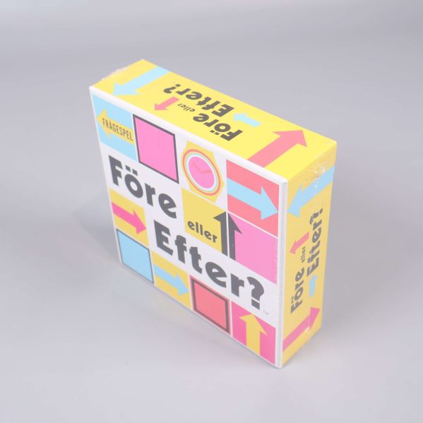Före eller Efter? spelbox visad från sidan