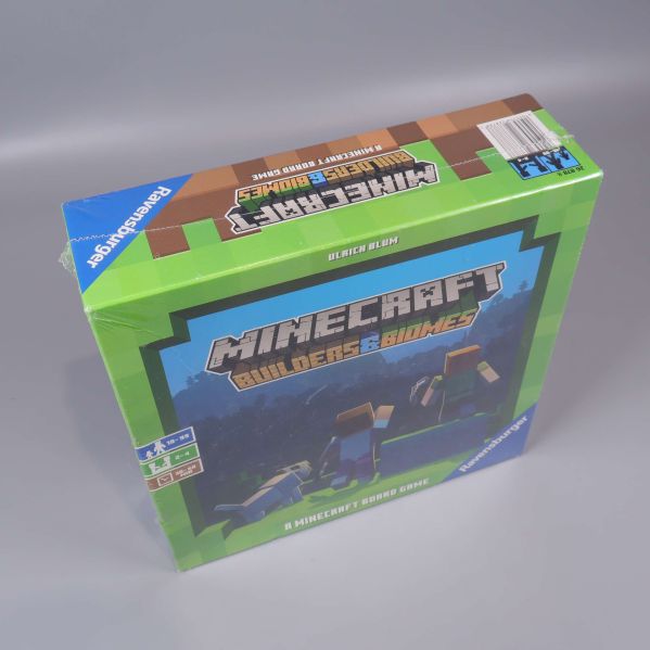 Övre sned vy av Minecraft Builders & Biomes sällskapsspel