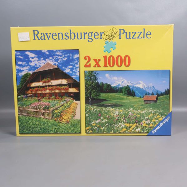 Framsida på box med två naturmotiv och text 2 x 1000
