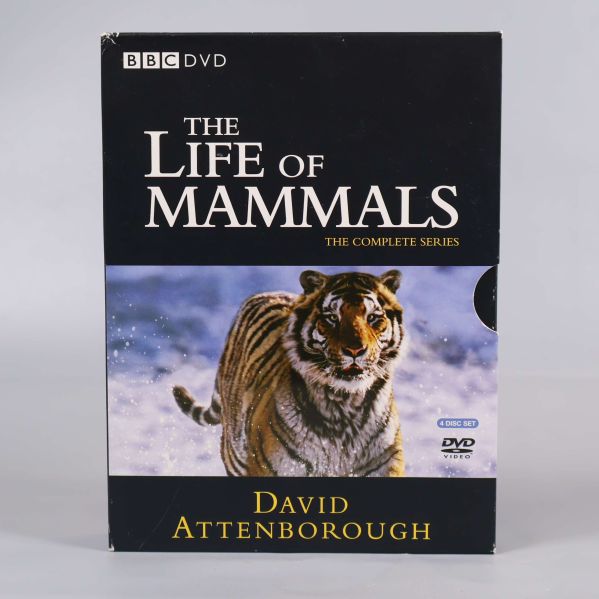 Studiofoto av framsida på The Life of Mammals DVD-box
