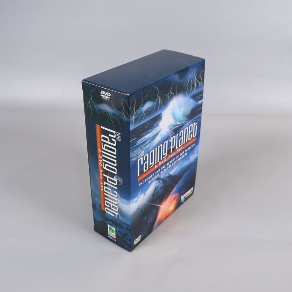 The Raging Planet DVD-box visad från sidan med omslaget synligt