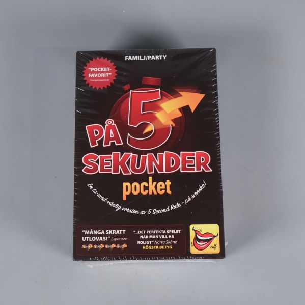 Framsidan på spelet På 5 Sekunder pocket