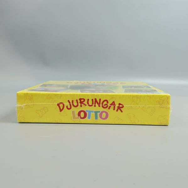 Sida av Djungar Lotto spelask i gul färg