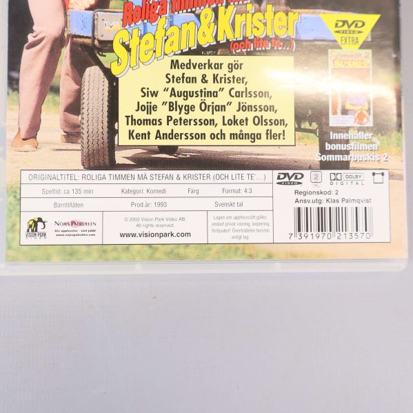 Närbild av baksidan med deltagarlista och utgivardetaljer