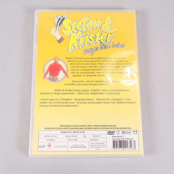 Baksidan av DVD-fodral med sammanfattning och detaljer