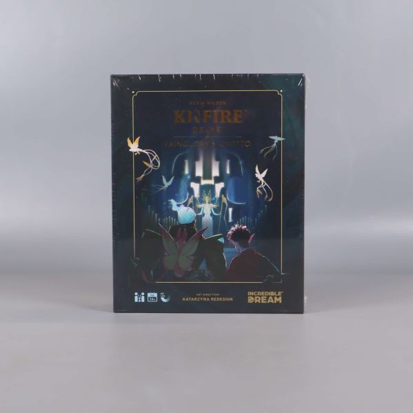 Framsidan på KinFire Deluxe Vainglory’s Grotto sällskapsspel med illustrationer