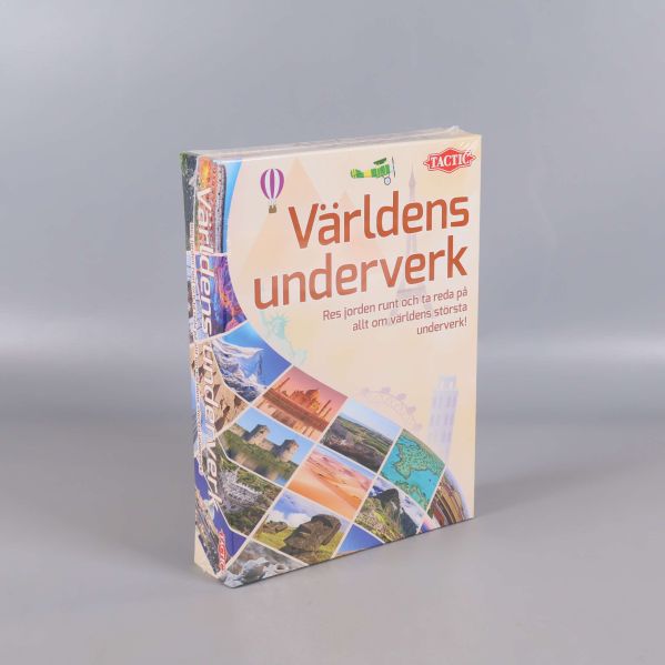 Perspektivbild på spelasken Världens underverk