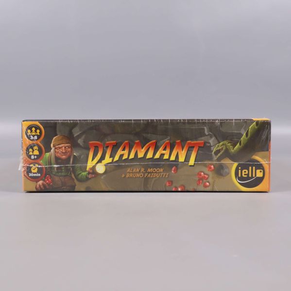 Undersida av Diamant spel med logotyp och spelarnummer