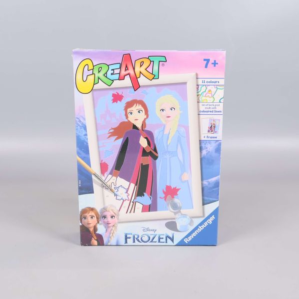 Framsida av CreArt målarset med Frozen-motiv och karaktärer
