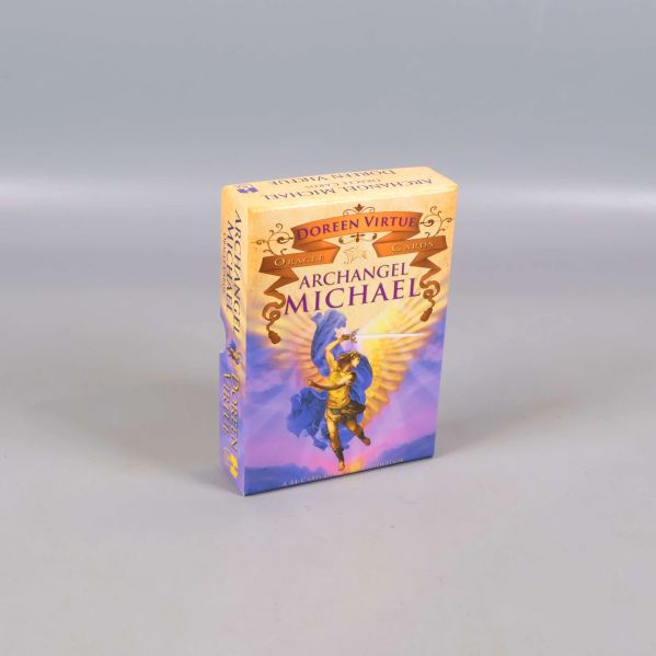 Ask till Archangel Michael Oracle Cards i lila och guld