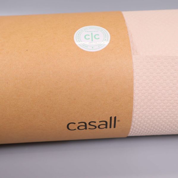 Casall logotyp och certifieringsmärke syns på etikett