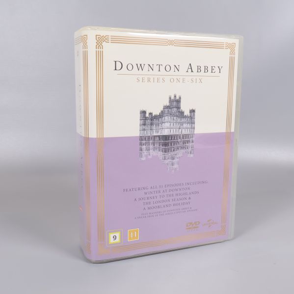 Framsidan av Downton Abbey DVD-box serie 1–6
