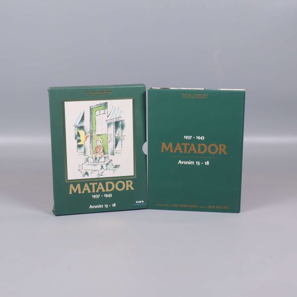 Framsidan av Matador DVD-box med omslag