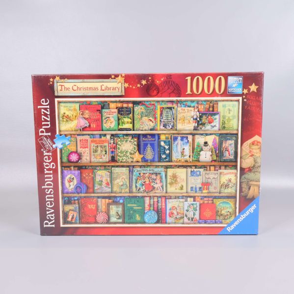 Framsidan av Ravensburger julbibliotekspussel 1000 bitar
