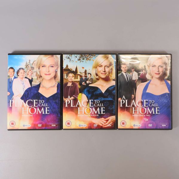 Tre framsidor av säsongerna ur DVD-boxen