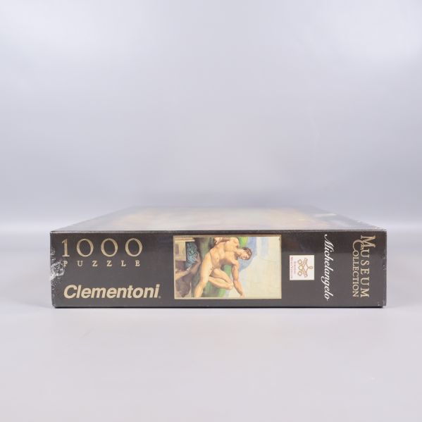 Museum Collection pussel med 1000 bitar text och konstmotiv på sidan