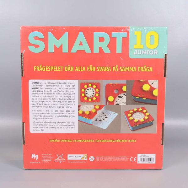 Baksidan av Smart 10 Junior med information om spelet