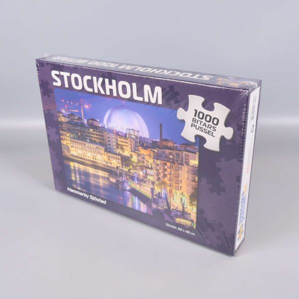 Pussellåda Stockholm 1000 bitar stående snett
