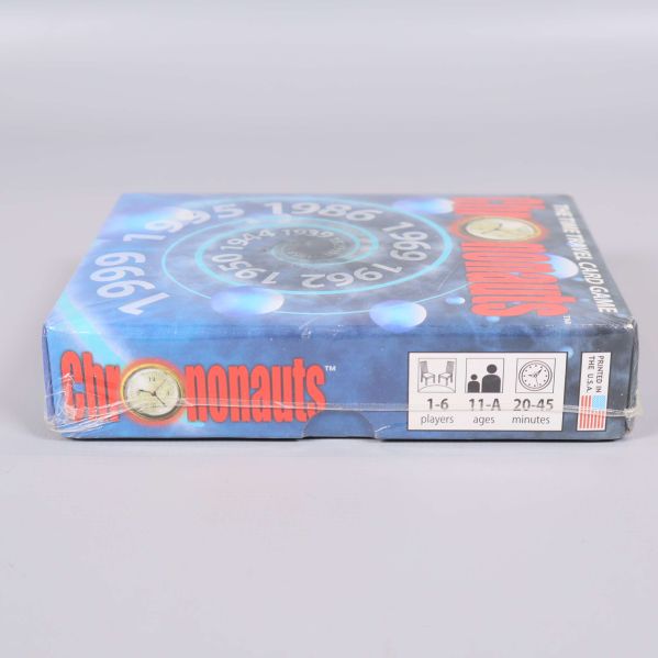 Sidan av Chrononauts med spelinfo för spelare och ålder