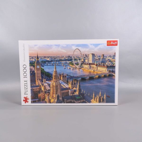 Pusselask med Londons skyline, Big Ben och London Eye
