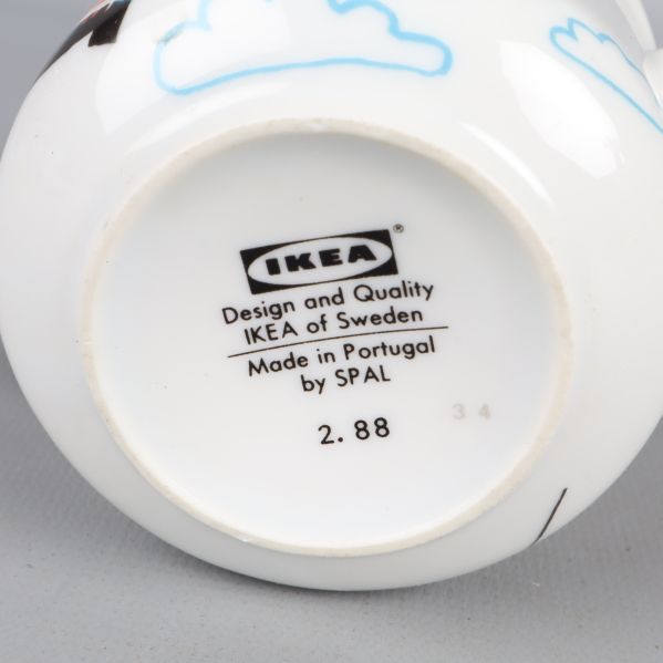 Botten av mugg med IKEA-märkning