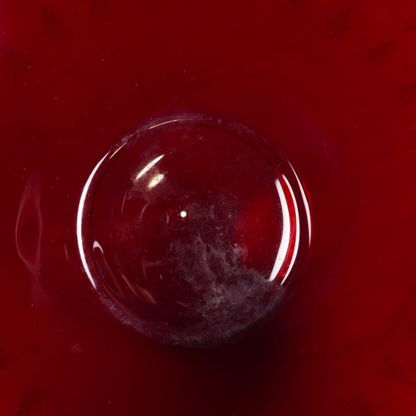 Närbild av skålens botten på insidan