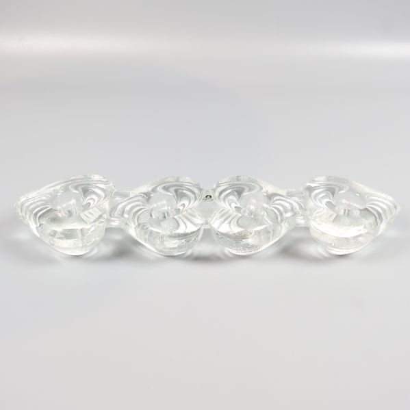 Ljusstake i glas sedd ovanifrån