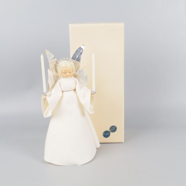 Ängelspeldosa med ljus och originalask