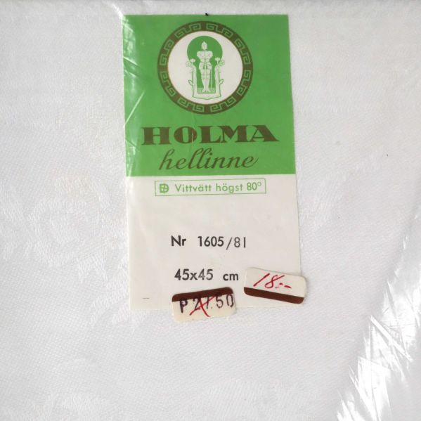 Etikett med produktinformation