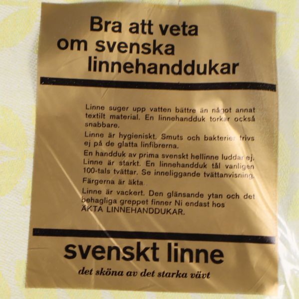 Fakta om svenskt linne
