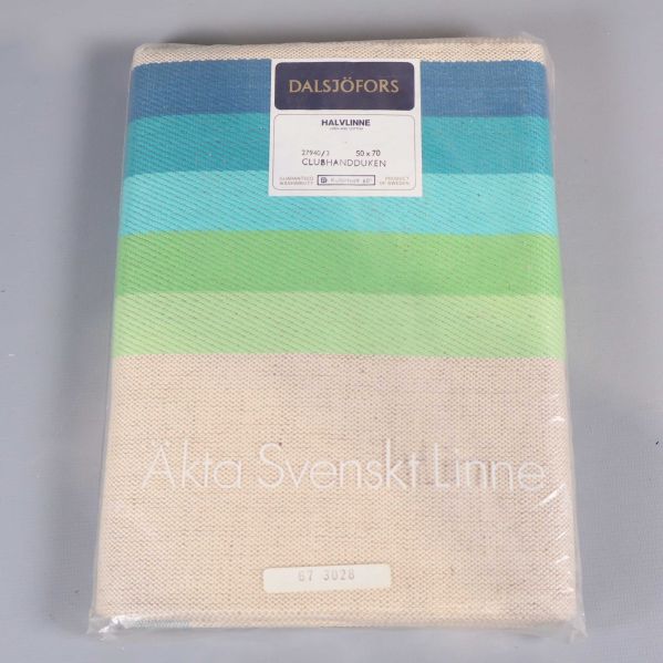 Framsida av linne handduk