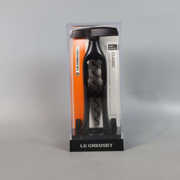 Le Creuset korkskruv i genomskinlig plastförpackning