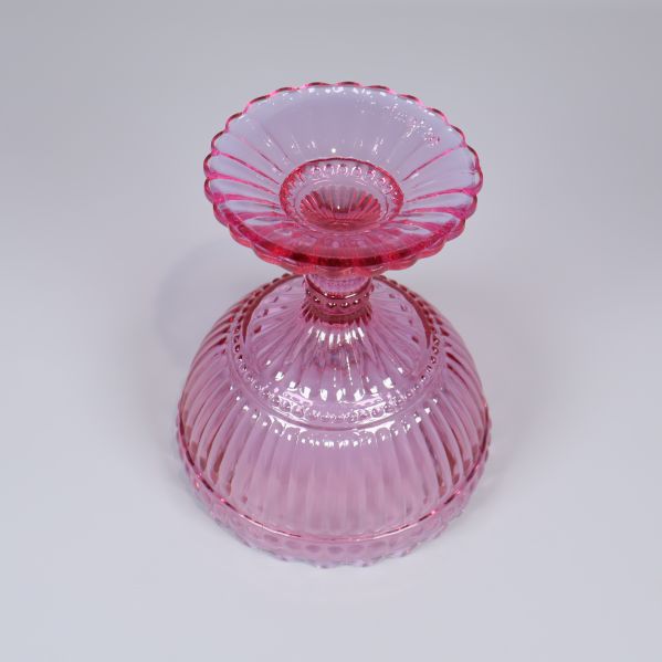 Glasskål upp och ner visar undersidan