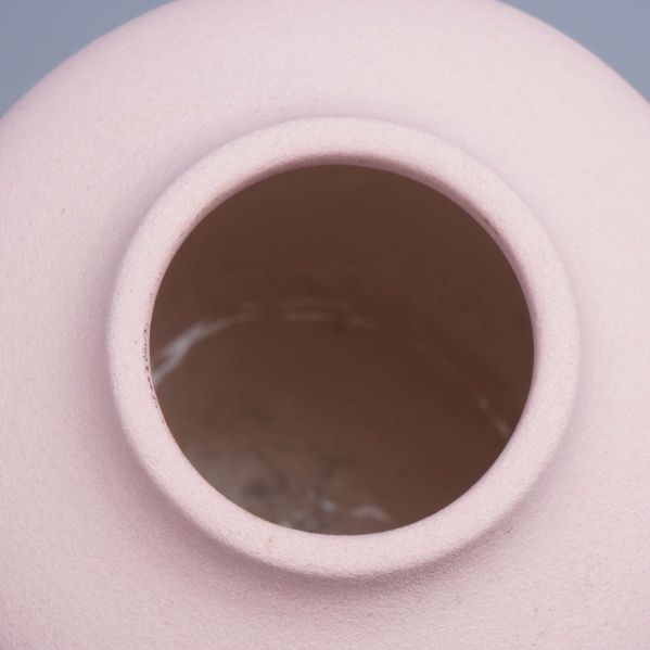 Närbild ned i vassens öppning och insida