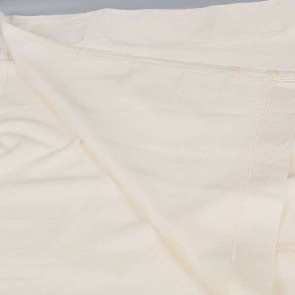 Gardinkappa närbild på textur och sömmar