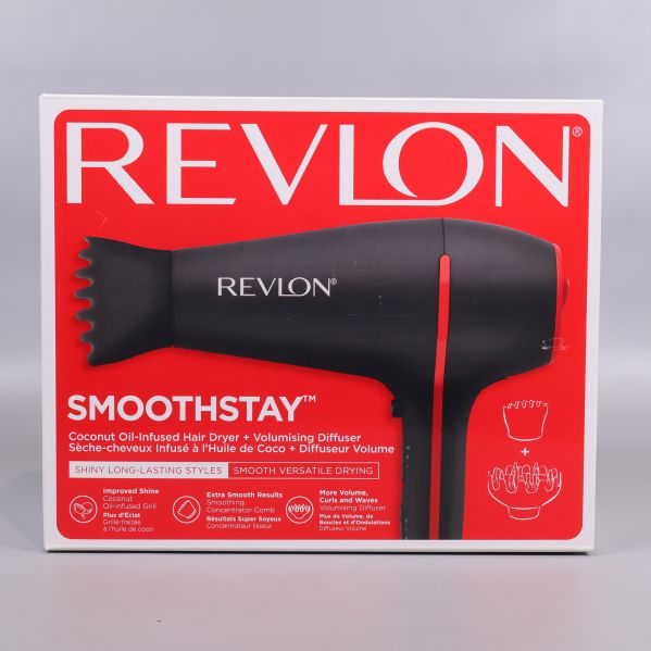 Revlon Smoothstay hårfön i röd och vit förpackning