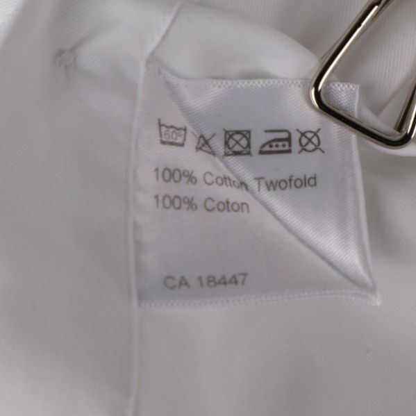Etikett med materialinformation: 100% bomull