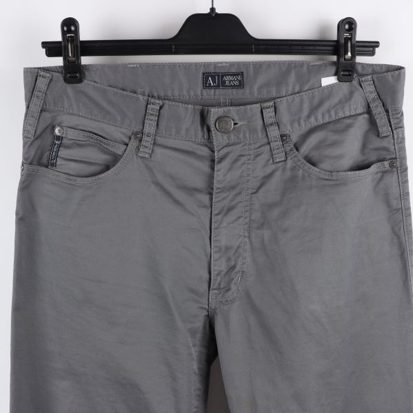 Närbild av jeansens främre fickor